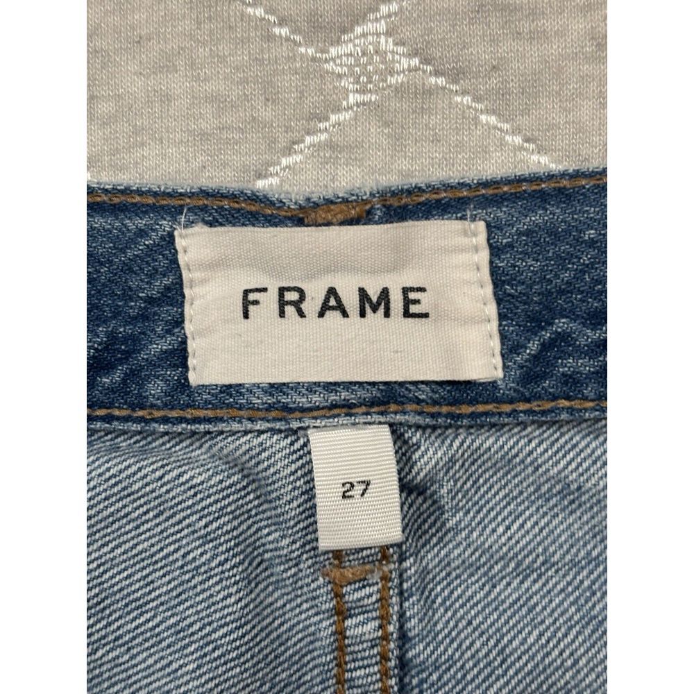 Frame Jeans Womens 27‎ Blue Le Original Distressed Light Wash 90s Y2K Straight - Picture 6 of 12